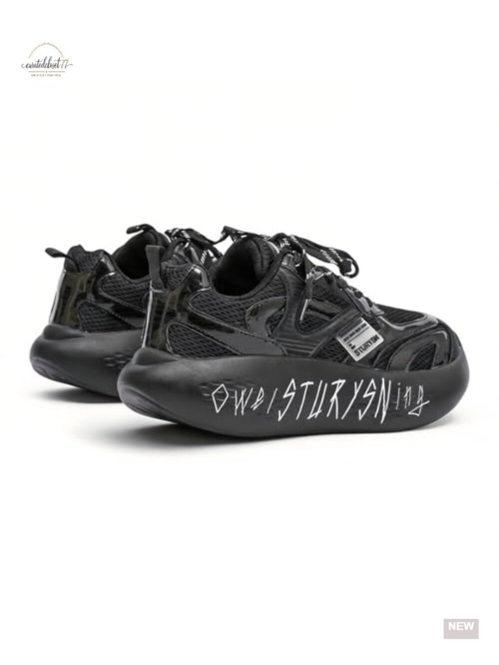 Unisex Chunky Platform Sneakers 2.3 Inch Height Incre Walking Running Shoes Dad